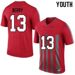 Youth Ohio State Buckeyes #13 Rashod Berry Throwback Nike NCAA College Football Jersey New QFE3244WH